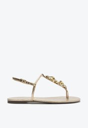 Sandália Slim Corrente Monocolor Dourada