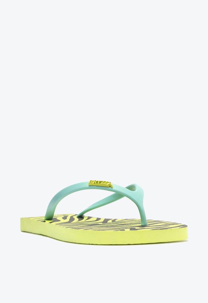 Chinelo De Dedo Amarelo Brizza Estampa