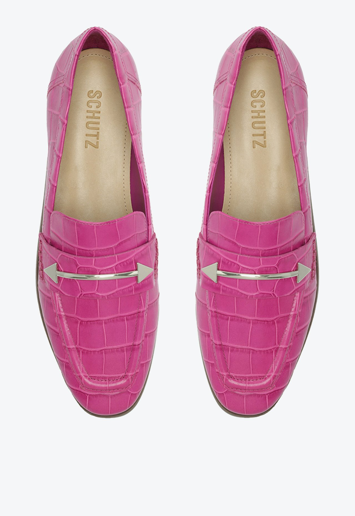 Mocassim Desmond Couro Rosa