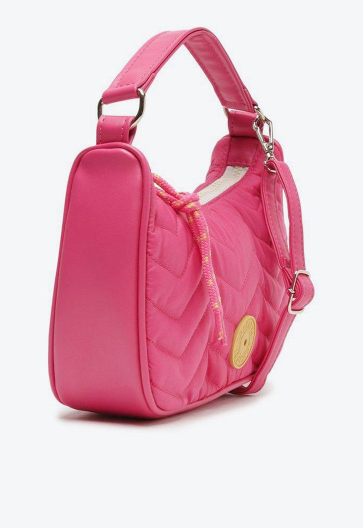 Bolsa Baguete Rosa Matelassê Nylon