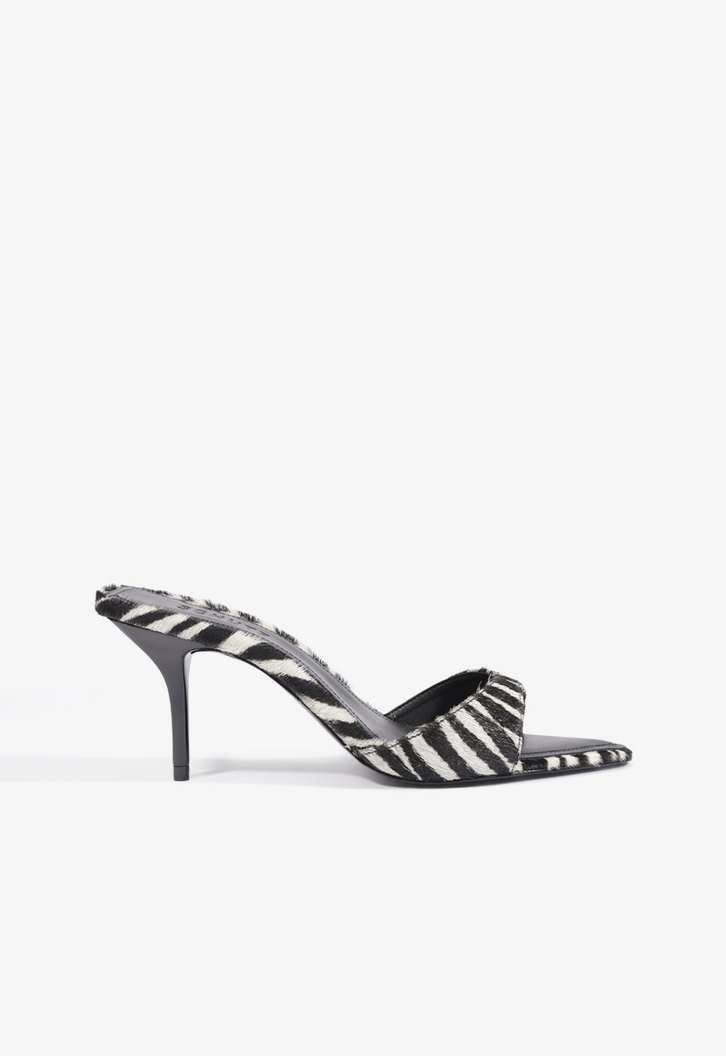 Tamanco Mule Elodie Couro Animal Print