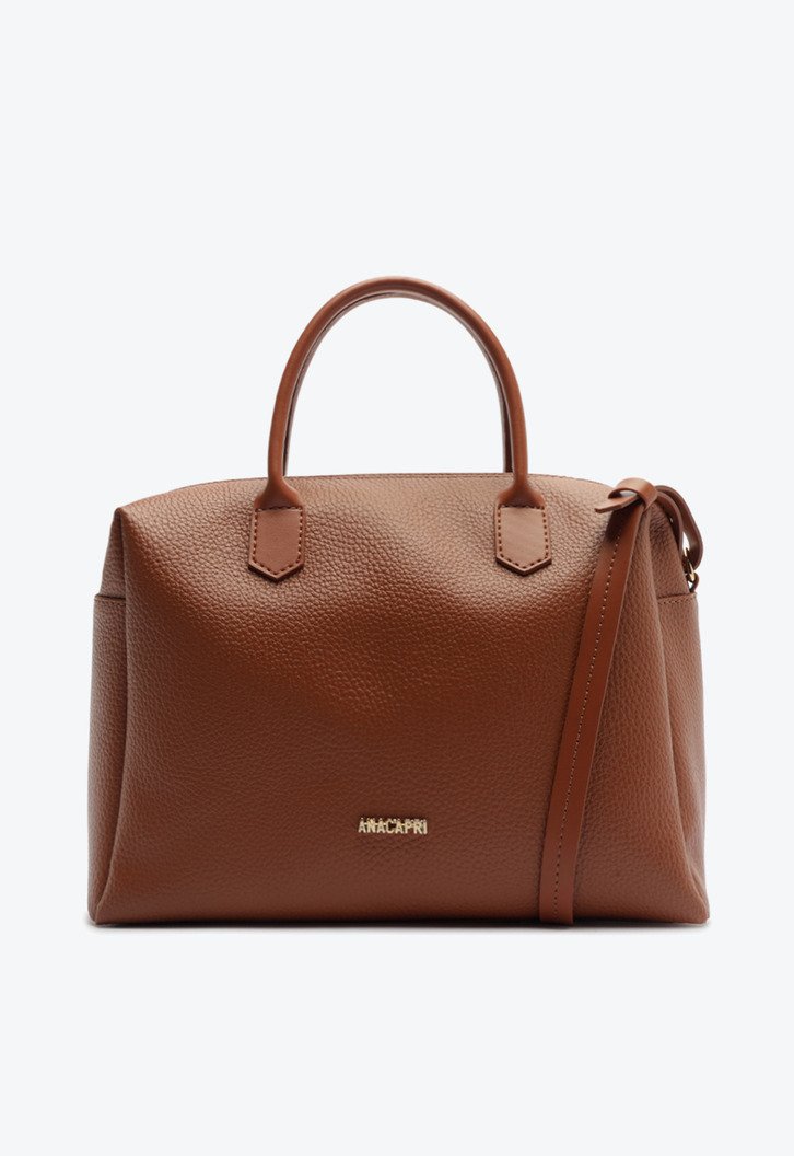 Bolsa Tote Média Arredondada Marrom Coffee