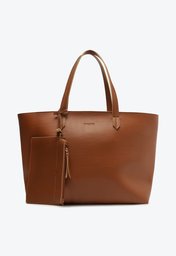 Bolsa Shopping Pouch Marrom Anacapri Grande
