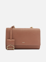 Bolsa Tiracolo Rosa Arezzo Couro Abraccio Pequena