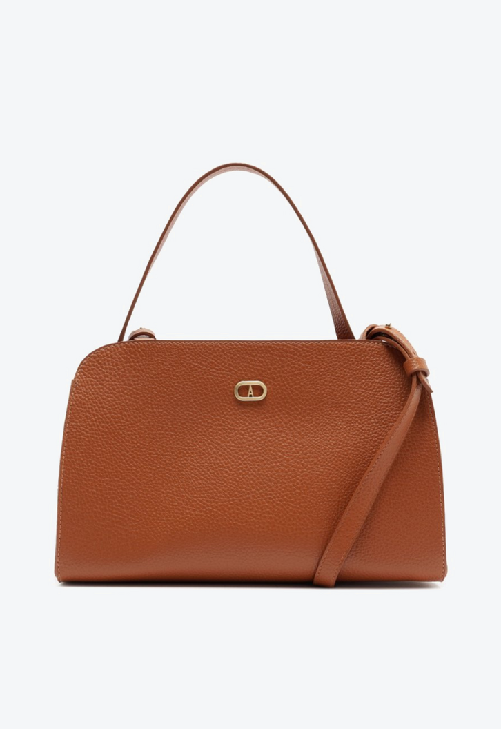 Bolsa Tote Média Retangular Marrom