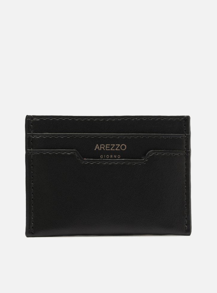 Porta-cartões Preto Arezzo Pequeno