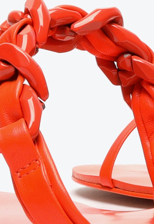 Sandália Schutz Rasteira Freshfull 60’s Orange