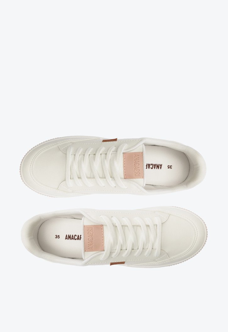 Tênis Branco E Rosa Anacapri Sola Vulcanizada Urban Furinhos