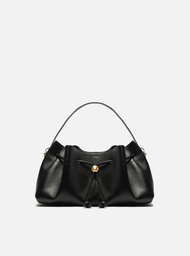 Bolsa Bucket Preta Arezzo Couro Média Knot