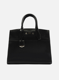 Bolsa Tote Preta Giorno Grande Moldura