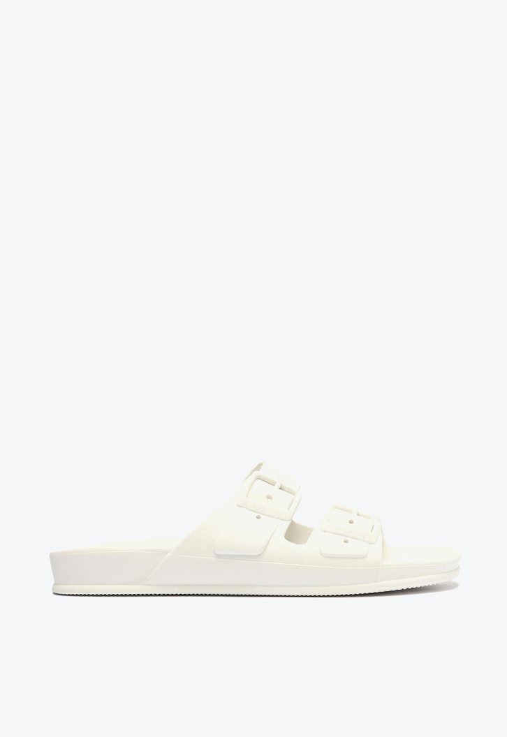 Sandália Papete Branca Flatform Brizza
