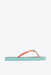Chinelo De Dedo Azul Arezzo Brizza Estampa