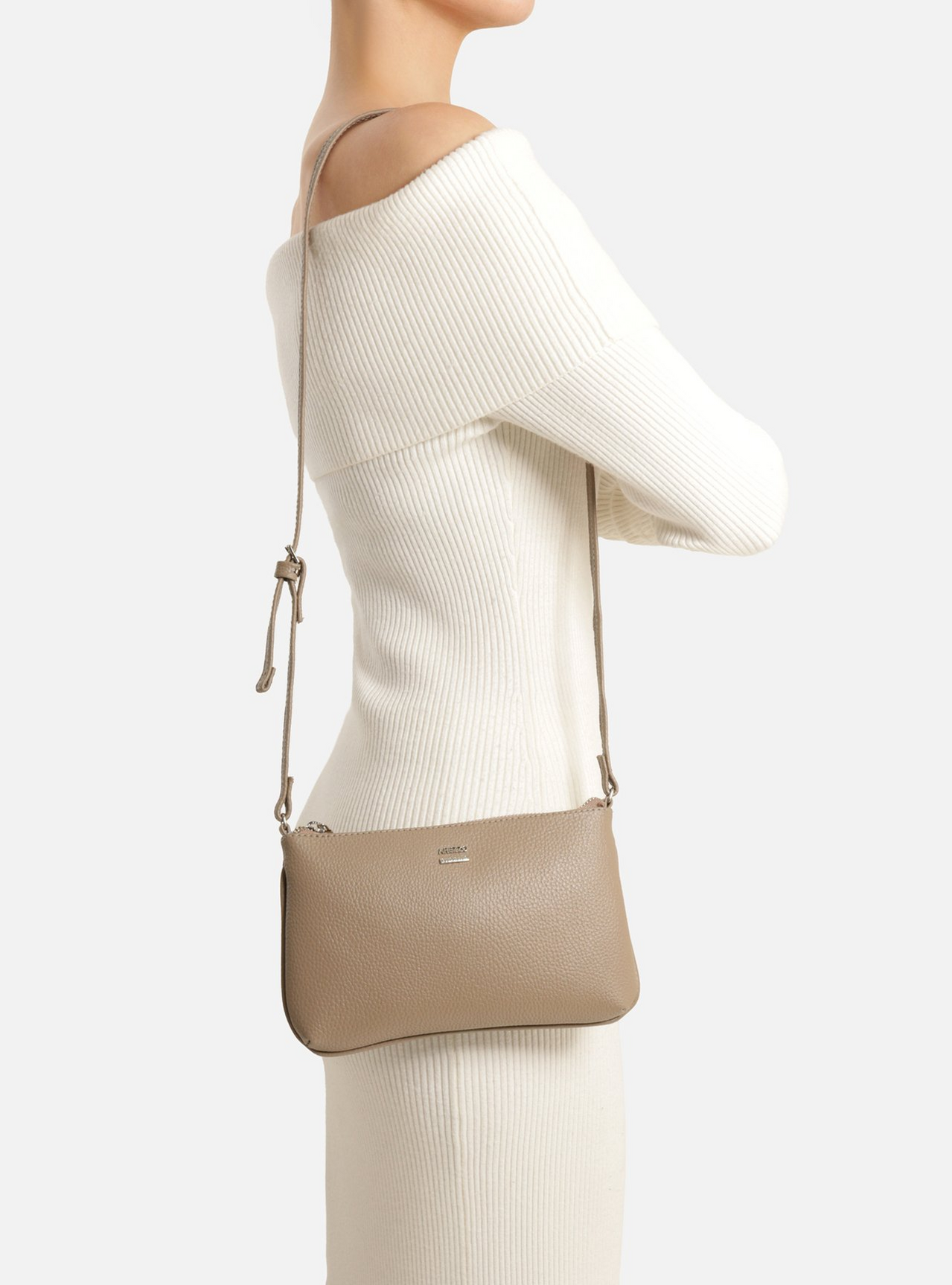 Bolsa Tiracolo Cinza Morgana Pequena | ZZ MALL