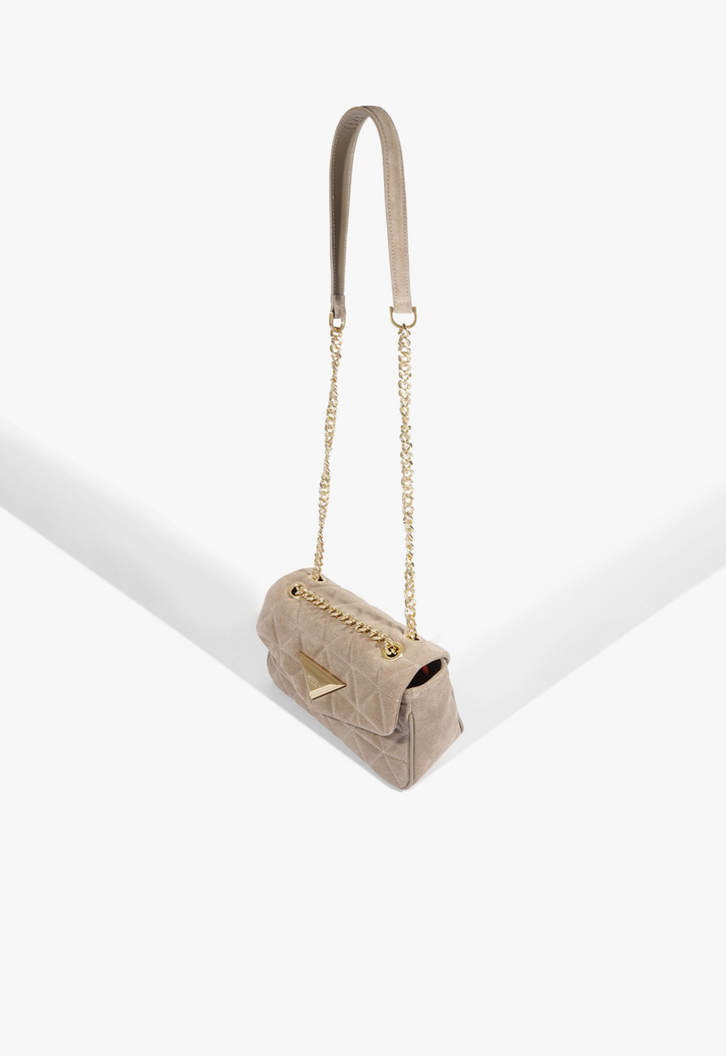 Bolsa Tiracolo 944 Pequena Camurça Cinza | ZZ MALL