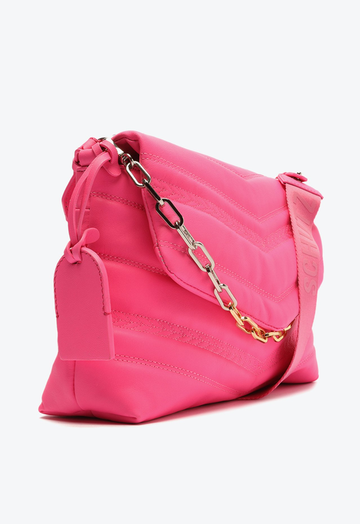 Bolsa Tiracolo Média Kiara Couro Pink