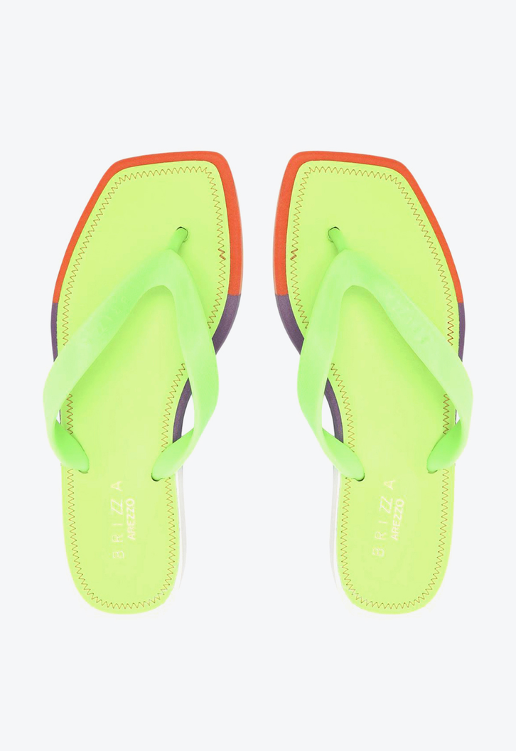 Chinelo De Dedo Multicolorido Brizza