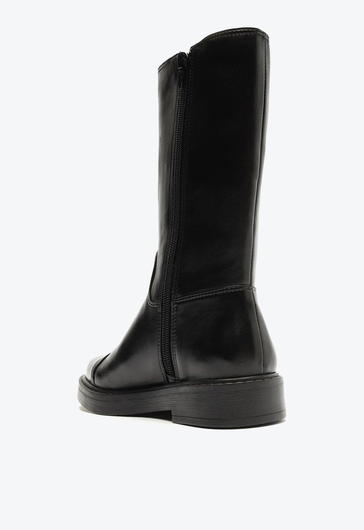 Bota Preta Arezzo Cano Alto Biqueira Bambini